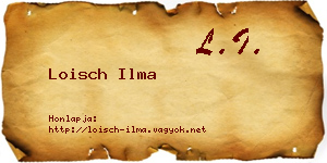 Loisch Ilma névjegykártya